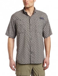 Columbia Men's Super Tamiami Short Sleeve Shirt, XX-Large, Grill/Pescado Gingham Print