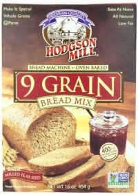 Hodgson Mill 9 Grain Bread Mix, 16-Ounce Boxes (Pack of 6)