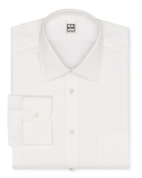 From Ike Behar, a sophisticated regular fit shirt rendered in a soft textured cotton.