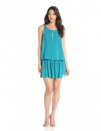 BCBGeneration Women's Double Layer Dress, Deep Teal, X-Small