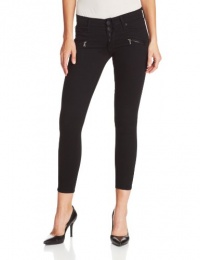 Hudson Women's Krista Zipper Skinny Jean, Black, 25