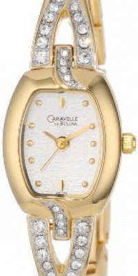 Caravelle by Bulova Women's 45L79 Crystal Accented Silver and White Dial Watch