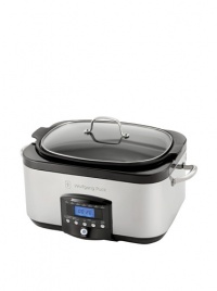 Wolfgang Puck 6-Qt. Electronic Multi-Cooker with Dual Heating Elements, Black