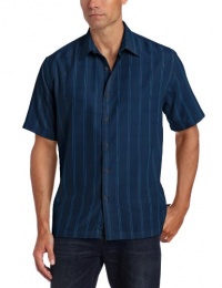 John Henry Men's Windowpane Short Sleeve