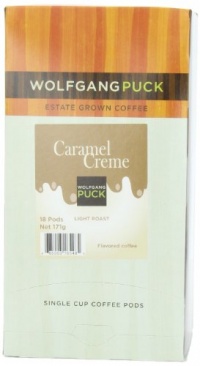 Wolfgang Puck Coffee Caramel Cream Pods, 18-Count Pods (Pack of 3)