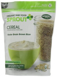 Sprout Organic Infant Cereal Whole Grain Brown Rice,7-Ounce (Pack of 3)