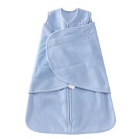 HALO SleepSack Micro-Fleece Swaddle, Baby Blue, Small