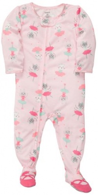 Carter's Baby Girls 1-pc L/S Footed - Ballerina Bunnies