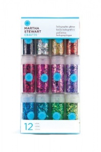 Martha Stewart Crafts Holographic Glitter, 12-Pack