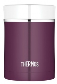 Thermos 16-Ounce Stainless Steel Food Jar, Plum