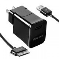 Samsung ETA-P10JBEGSTA Galaxy Tab Detachable Multi Travel Charger with USB to 30 Pin Data Cable - Black