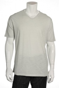 Perry Ellis Helium Striped SS V-Neck T-Shirt