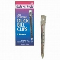 Soft 'N Style 12 All Purpose Duck Bill Hair Clips, 0.15 Ounce