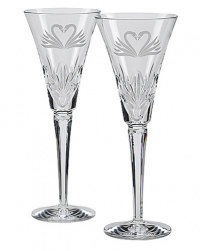 Waterford Wedding Heirloom Toasting Flutes, Set of 2