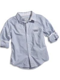 GUESS Kids Big Boy Rogue Shirt with Roll-Up Sleeves