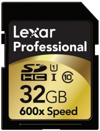 Lexar Professional 600x 32GB SDHC UHS-I Flash Memory Card LSD32GCTBNA600