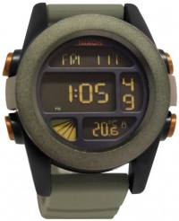 Nixon Unit Watch - Men's Surplus/Black/Orange Ano, One Size