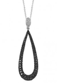 Effy Jewlery Prism Caviar Black and White Diamond Pendant, .92 TCW