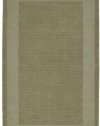 Nourison Westport Solid Sage 5.0-Feet by 8.0-Feet 100% Wool Room Size Rug