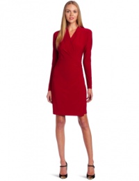 KAMALIKULTURE Women's Long Sleeve Side Draped Dress