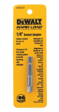 DEWALT DW2541 1/4-Inch Hex Drive to 1/4-Inch Socket Adapter