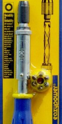 Eazypower 81966 9.5-Inch-12-Inch Push Pull Click Click Screwdriver/Drill Kit 1/4-Inch Hex with One-Inch Insert Bits