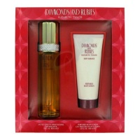 Diamonds & Rubies By Elizabeth Taylor For Women. Set-edt Spray 3.3 Ounces & Body Lotion 3.3 Ounces