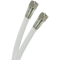 GE 73311 15-Feet RG6 Video Cable, White