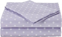 American Baby Company Percale 3 Piece Toddler Sheet Set, Lavendar Dot