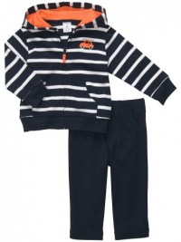 Carters Boys Newborn-24 Months Striped Car Cardigan Hoodie Set