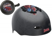 Bell Spider-Man Spider Tracer Child Bike Helmet with Spider-Man Bell (Black)