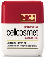 EXCLUSIVELY AT SAKS. Lightening Cream. Softens skin hyper-pigmentation with a biologically active lightening complex. For the treatment of liver spots and skin discolorations. Gently and gradually lightens natural complexion Visually attenuates pigmentary and age spots Maintains optimal moisture level of upper epidermis Dermatologically tested Non-irritantUse daily with Cellcosmet Elasto-Collagen Lightener-XT. Recommended to use with UVA/UVB protection.