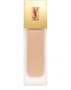 At last, a foundation that offers coverage and radiance! The new, indispensable classic Yves Saint Laurent foundation. A must-have for the most perfect complexion yet -- a customized experience of beauty that enhances and illuminates the complexion. This unique fluid foundation gives the complexion a satiny, natural-looking, dazzling finish and unrivaled radiance. 