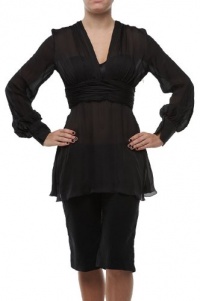 Roberto Cavalli - Top Blouse Shirt Black Tunic