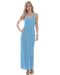 MOD 20 Women's Wide Stripe Maxi Dress