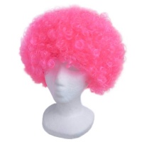 SeasonsTrading Economy Pink Afro Wig ~ Halloween Costume Party Wig (STC13044)