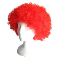 SeasonsTrading Economy Red Afro Wig ~ Halloween Costume Party Wig (STC13036)