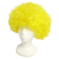 SeasonsTrading Economy Yellow Afro Wig ~ Halloween Costume Party Wig (STC13043)