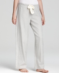 Lauren Ralph Lauren does up its classic pajama pants in a subdued pattern with a chiffon drawstring.