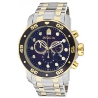 Invicta Men's 0077 Pro Diver Chronograph Black Dial Watch