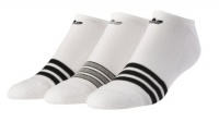 adidas Men's Original Stripe 3-Pack No Show Sock