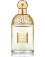 Inspired by nature and created by Guerlain. The Aqua Allegoria form a palette of olfactory emotions centered on the raw ingredients drawing their originality from unexpected combinations of freshly gathered petals, sun-kissed citrus fruit, green and aromatic sensations.Aqua Allegoria Herba Fresca Eau de Toilette. The aromatic essence of fresh green grass brings to mind a barefoot stroll on a dewy summer morning in this fragrance for the vibrant woman.