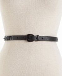 A slender, ultra-stylish studded leather belt by MICHAEL Michael Kors.