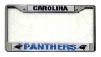 Rico Carolina Panthers Chrome License Plate Frame