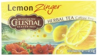 Celestial Seasonings Herb Tea, Lemon Zinger, 20-Count Tea Bags (Pack of 6)