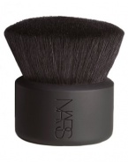 Super black goat hair in a large, dense dome shape perfect for loose powder application, buffing and blending. 