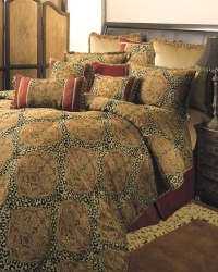 Sherry Kline Tangiers Comforter Set, King,Gold/Bronze, 4 Piece