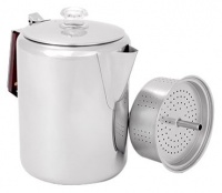 GSI Outdoors Glaicer Stainless Percolator with Silicone Handle, 12 Cup