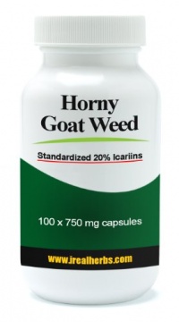 Horny Goat Weed, Standardized 20% Icariins, 750mg 100 Capsules