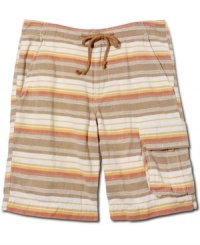 Step up your everyday casual wear with these striped shorts from Lucky Brand Jeans.